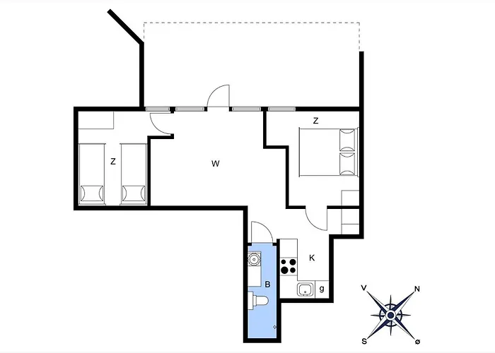 Апартаменты 6626-allinge-strandgade-48-lejl-2 *